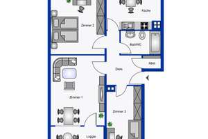 Helle 3 Zimmerwohnung mit Balkon in Dortmund – Albert-Schweitzer-Weg 29, 44369 Jungferntal-Rahm, Dortmund – Vorschaubild 7
