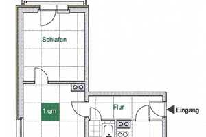 Senioren aufgepasst! Praktische 2-Zimmer-Wohnung mit Dusche und Balkon! – Falkenstr. 9, 1067 Dresden – Vorschaubild 2