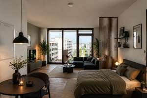 großzügige 1-Zimmer-Wohnung mit  Balkon und Einbauküche