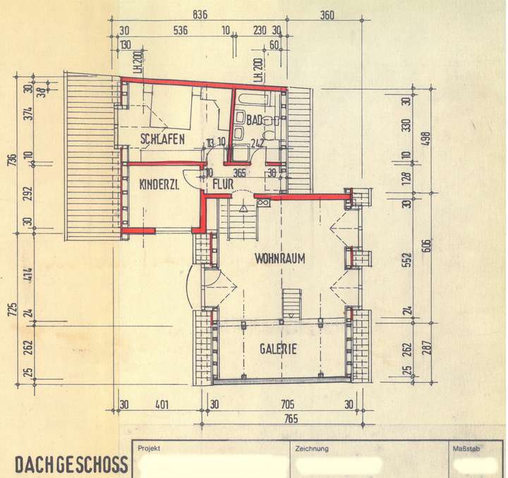 Grundriss OG Hinterhaus