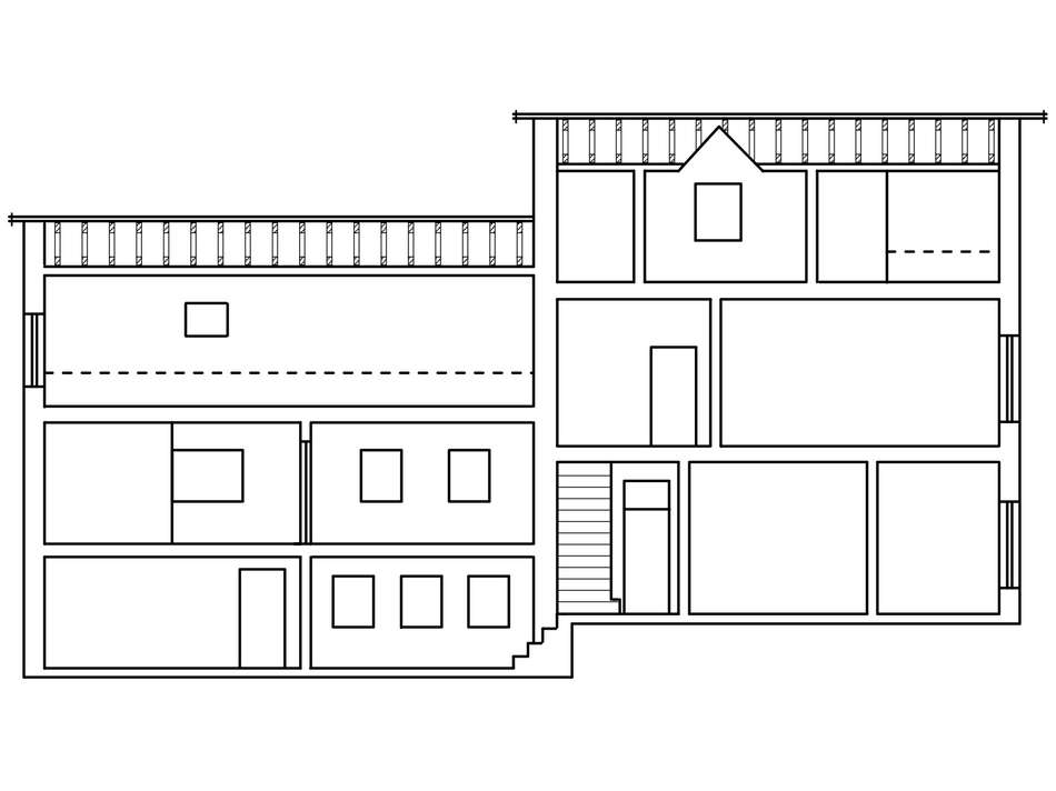 Schnitt Gartenansicht