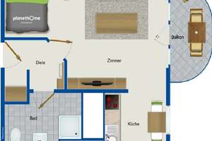 Helle 1-Zimmer Wohnung mit Balkon in Darmstadt-Nord – Havelstrasse 18-22, 64295 Darmstadt-West, Darmstadt – Vorschaubild 8