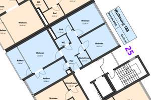 Modernisierte 3-Zimmer-Wohnung mit Aufzug, Loggia, Stellplatz und Weitblick ins Grüne – Die vollständige Adresse der Immobilie erhältst du vom Anbieter., 76275 Ettlingen – Vorschaubild 14