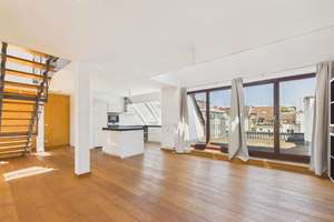 Exklusive Maisonette-Penthousewohnung mit Sauna, Dachterrasse und Garage in Mainzer Innenstadt