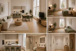 Geplante hochwertig sanierte Altbauwohnung in Düsseldorf-Flingern Nord | Verfügbar voraussichtlich a – Die vollständige Adresse der Immobilie erhältst du vom Anbieter., 40235 Flingern Nord, Düsseldorf – Vorschaubild 5