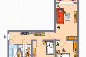 3-Raum-Familienwohnung mit Balkon – Clausewitzstr. 13, 9130 Yorckgebiet, Chemnitz – Vorschaubild 5