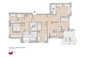 🍀SAMSTAGSBESICHTIGUNG🍀4 Zimmer Erdgeschosswohnung mit Terrasse – Kostheimer Landstraße 25, 55246 Mainz-Kostheim, Wiesbaden – Vorschaubild 3