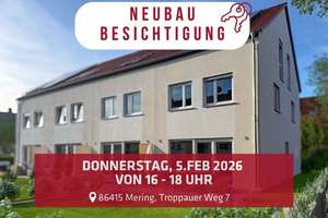 Jetzt besichtigen und im Frühjahr 2026 schlüsselfertig einziehen - Erstbezug im Reiheneckhaus – Die vollständige Adresse der Immobilie erhältst du vom Anbieter., 86415 Mering – Vorschaubild 1