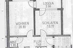 Wohnung mit 3 Zimmern und Balkon in Delmenhorst – Braker Straße 20, 27751 Bungerhof, Delmenhorst – Vorschaubild 2