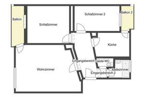 Helle 3-Zimmer-Wohnung mit zwei Balkonen – sofort bezugsbereit – Die vollständige Adresse der Immobilie erhältst du vom Anbieter., 70565 Dürrlewang, Stuttgart – Vorschaubild 15