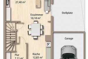Charmantes Reiheneckhaus mit ELW, Garage u. schönem, kleinen Garten - ideale Pendlerlage in Mering – Aichach-Friedberg (Kreis) – Vorschaubild 19