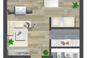 1-Raum-Wohnung mit Balkon – Am Harthwald 1, 9123 Markersdorf, Chemnitz – Vorschaubild 4