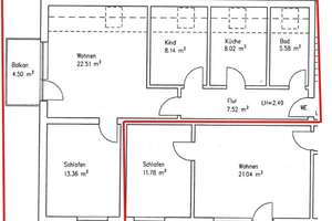 Frisch renovierte 3-Zimmer-Wohnung mit Balkon, Einbauküche & Stellplatz – Am Klei 1, 38110 Wabe-Schunter-Beberbach, Braunschweig – Vorschaubild 9
