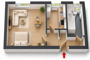 Traumhafte 1 Zimmer Wohnung! *Inkl. EBK + direkte Nähe zu Leipzig* – 4575 Neukieritzsch – Vorschaubild 6