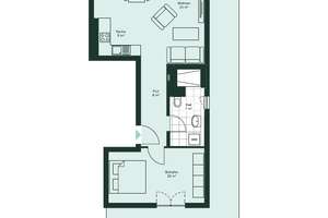 Modernes Penthouse – Erstbezug mit großer Terrasse im Neubau Quartier HUGOS in Berlin-Mariendorf – An der alten Gärtnerei 36 40, 12109 Mariendorf, Berlin – Vorschaubild 6