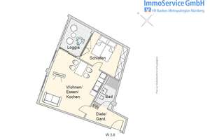 Ansprechende Wohnanlage im Nürnberg Nord: 60 stilvolle Neubau-ETW und 10 Büroeinheiten in Stadtlage! – Merianstr. 32 + 32a, 90409 Schleifweg, Nürnberg – Vorschaubild 1