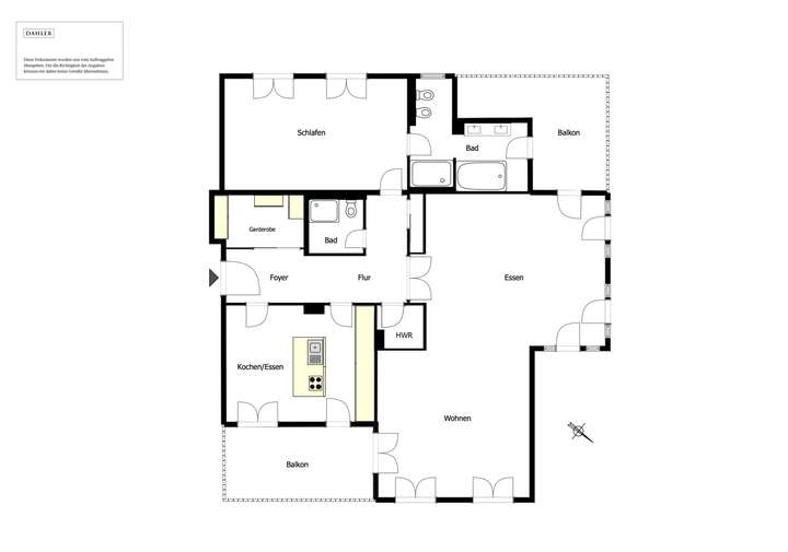 Derzeitiger Grundriss