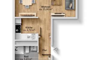 Moderne 2-Raumwohnung ab August 2026 verfügbar – Straße Usti nad Labem 115, 9119 Kappel, Chemnitz – Vorschaubild 6