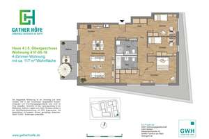 47124/61 Großzügige 4-Zimmer-Wohnung mit Weitblick, moderner Einbauküche & Top-Ausstattung in Düssel – Am Gatherhof 41F, 40472 Rath, Düsseldorf – Vorschaubild 2