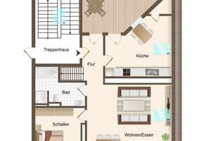 Lichtdurchflutete Maisonettewohnung mit Galerie und Loggia – Die vollständige Adresse der Immobilie erhältst du vom Anbieter., 4157 Möckern, Leipzig – Vorschaubild 6