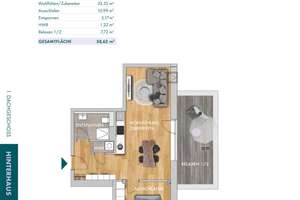 *** Stylische DG-Wohnung * Terrasse * EBK & Stellplatz *** – Straße der Nationen 80b, 9111 Zentrum, Chemnitz – Vorschaubild 20