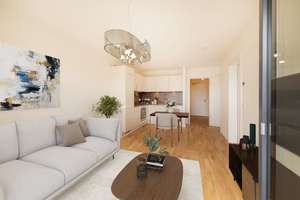 KfW 40-Neubau-Wohnung mit EBK, Dachterrasse, Echtholzparkett, HWR, Fahrstuhl,