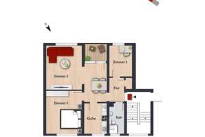 Schöne 3-Zimmer-Wohnung auf dem Laagberg // 2.OG links – Schlesierweg 50, 38440 Laagberg, Wolfsburg – Vorschaubild 7