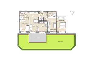 helle 4 Zimmer mit Garten, 2 Bäder, offene Wohnküche und zusätzlicher Abstellraum