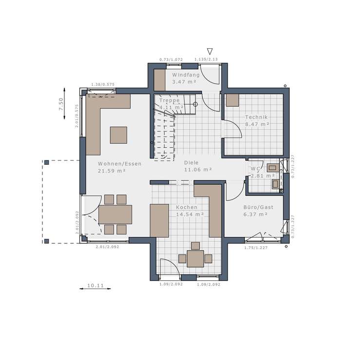 Grundriss Erdgeschoss