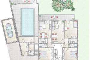 Attraktives Mehrfamilienhaus mit großem Schwimmbad – Die vollständige Adresse der Immobilie erhältst du vom Anbieter., 48163 Mecklenbeck, Münster – Vorschaubild 5