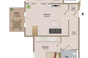 RESERVIERT Neuwertige, moderne 2-Zimmer-Wohnung mit Balkon und Fahrstuhl – Die vollständige Adresse der Immobilie erhältst du vom Anbieter., 22455 Niendorf, Hamburg – Vorschaubild 15