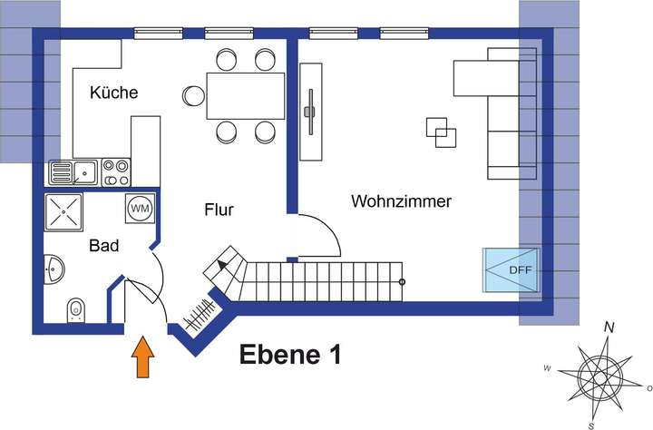 Grundriss 1. Dachgeschoss