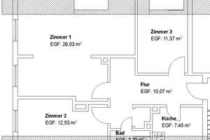Familienfreundliche 3 ZKB im Eichwald! – Bunte Berna 50, 34123 Bettenhausen, Kassel – Vorschaubild 2