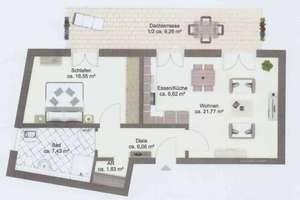 Bitte nur Mailanfragen: Luxuiös Wohnen am Galgenberg in einer schönen 2-Zimmer-Whg mit Dachterrasse – 93053 Galgenberg, Regensburg – Vorschaubild 10