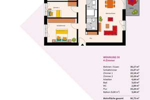 4-Zimmer-Neubauwohnung – Die vollständige Adresse der Immobilie erhältst du vom Anbieter., 69126 Rohrbach, Heidelberg – Vorschaubild 3