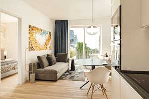 PANDION COSY: 2-Zimmer-Wohnung mit Balkon in grüner Umgebung nahe quirligen Pauliplatz – Köln – Vorschaubild 1