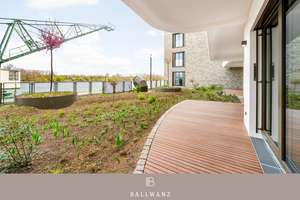 3-Zimmer-Gartenwohnung in erster Reihe am Rhein
