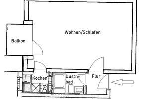 Gemütliche 1-Zimmer-Wohnung unweit des Nordklinikums! – Die vollständige Adresse der Immobilie erhältst du vom Anbieter., 90419 Sandberg, Nürnberg – Vorschaubild 6