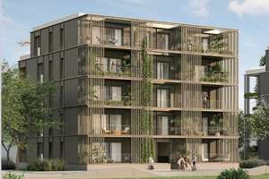 Moderne Neubauwohnung mit Stellplatz – Erstbezug 01.07. in Mannheim-Spinelli (WBS erforderlich) – Die vollständige Adresse der Immobilie erhältst du vom Anbieter., 68309 Käfertal, Mannheim – Vorschaubild 1