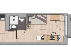 Provisionsfrei: Möbliertes Studentenapartment in Martinsried – Lochhamer Straße 7a, 82152 Planegg – Vorschaubild 14