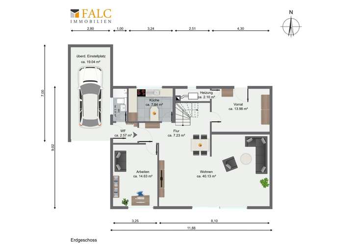 Grundriss Erdgeschoss - FALC I