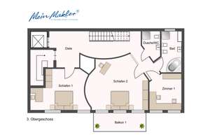 Loft-Maisonette mit Dachterrasse & Privataufzug – ruhige Innenhoflage in Maxvorstadt – Die vollständige Adresse der Immobilie erhältst du vom Anbieter., 80333 Augustenstraße, München – Vorschaubild 26