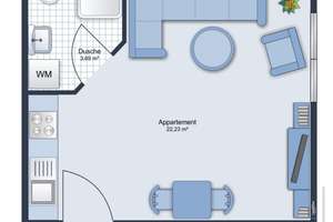 Moderne  1-Zimmer-Wohnung in Mainz-Finthen – 55126 Finthen, Mainz – Vorschaubild 6