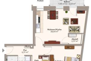 Elbnahe 3-Raum-Wohnung mit Balkon und viel Tageslicht – Alt Salbke 67, 39122 Salbke, Magdeburg – Vorschaubild 15
