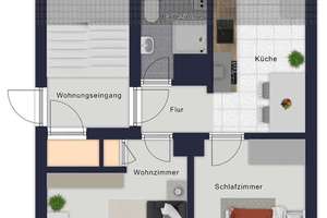 Über den Dächern Bambergs – gepflegte 2-Zimmer-Dachgeschosswohnung mit Charme – Die vollständige Adresse der Immobilie erhältst du vom Anbieter., 96050 Wunderburg/Gereuth, Bamberg – Vorschaubild 14