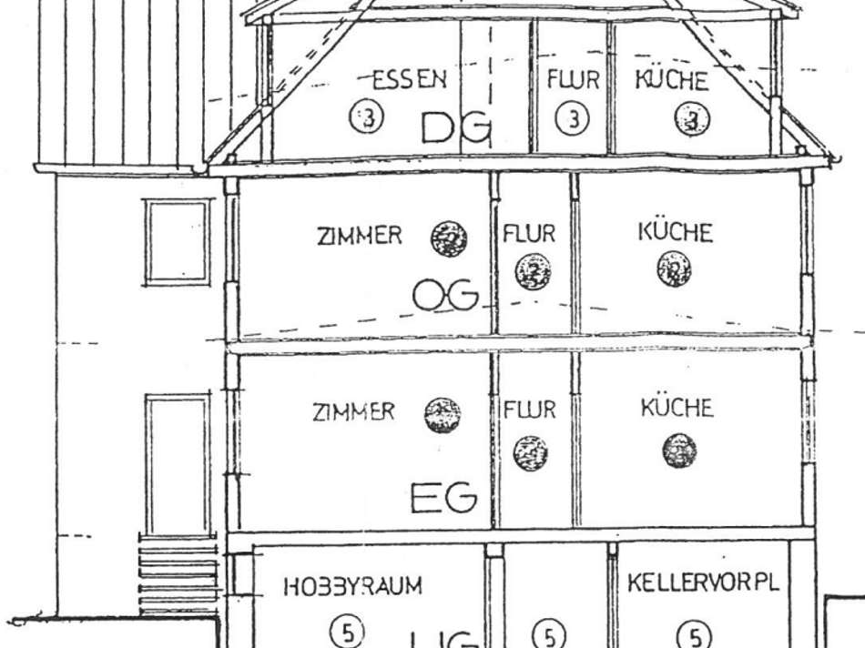 Schnitt Wohnhaus