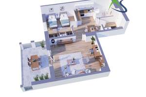 Altersgerechte Südterrassenwohnung mit Einbauküche und hochwertiger Ausstattung – Eilenburger Str. 53a, 4317 Reudnitz-Thonberg, Leipzig – Vorschaubild 2