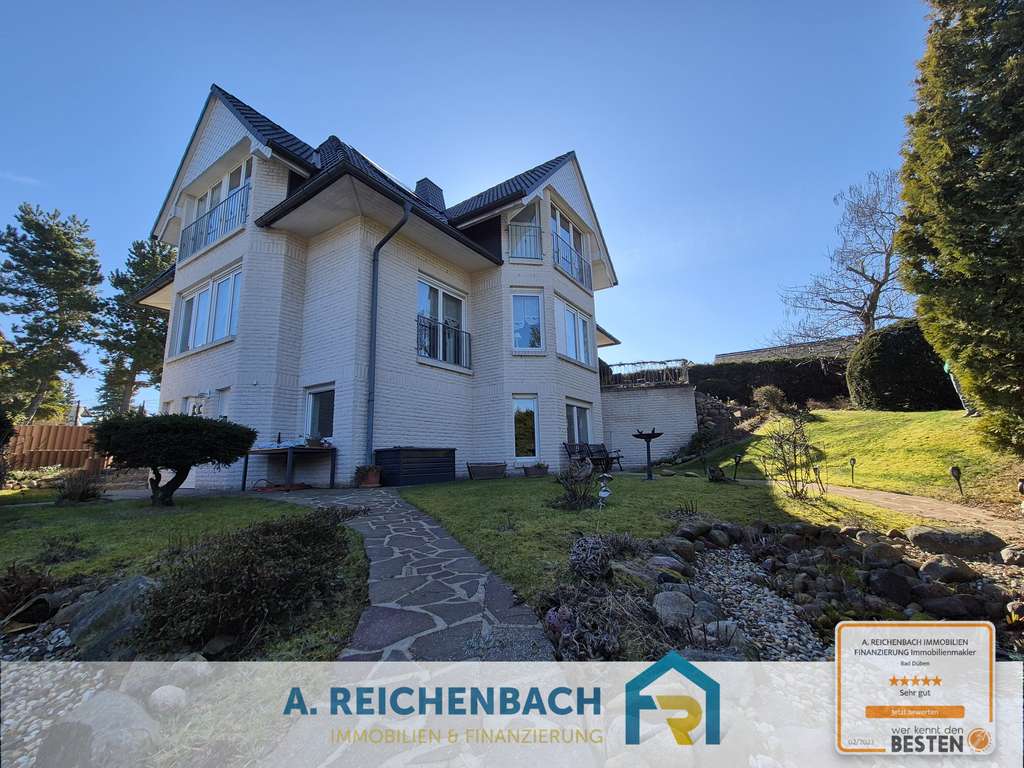 Immobilie in Laußig - Exklusives Einfamilienhaus mit Kamin, Sauna, Einliegerwohnung & Photovoltaik ! - Bild 0