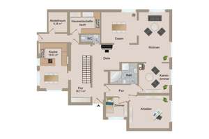 exklusiv Wohnen und Arbeiten im Grünen- 335 m² Wohnhaus + 810 m² Gewerbe – 48161 Roxel, Münster – Vorschaubild 19