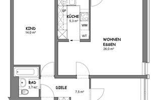 Renovierte 3-Zimmer-Wohnung mit Südbalkon, 6 Gehminuten zur U2 (provisionsfrei) – 81673 Josephsburg, München – Vorschaubild 16